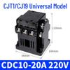 AC Контактор DELIXI CDC10, Трехфазный 380В, Однофазный 220В, Варианты 10А/20А/40А.
