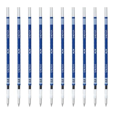 Шариковая ручка Zebra Prefill Sarasa BRNJK5BL Стержни, NJK-0.5, Синий, 10 штук,
