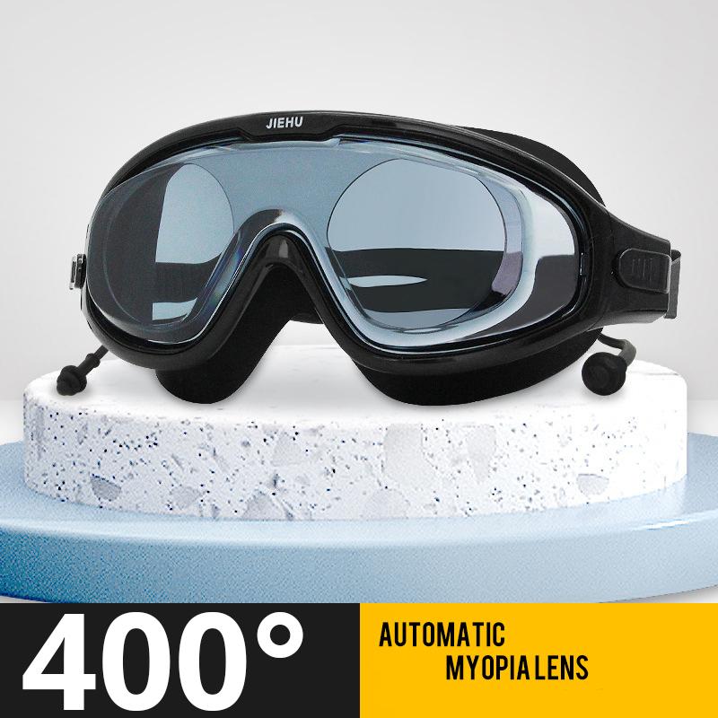 Очки для плавания при близорукости, оптические противотуманные очки для плавания, корректирующая маска для подводного плавания с диоптриями, бесплатные беруши и сумка для хранения