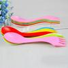 6 Pcs Spoon Fork Knife Cutlery Camping Hiking Spork Combo Travel Utensils Gadget