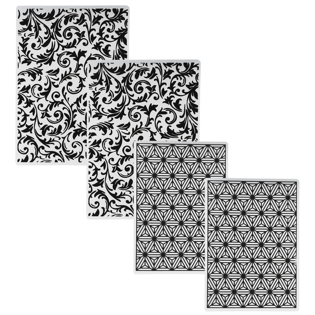 4 шт. Пластиковые папки для тиснения Шаблоны для изготовления открыток Инструменты для скрапбукинга