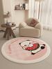 Cartoon Style Living Room Decoration Carpet Thick Anti-slip Bedside Rug Cute Round Rugs for Bedroom Fluffy Soft Lounge Floor Mat