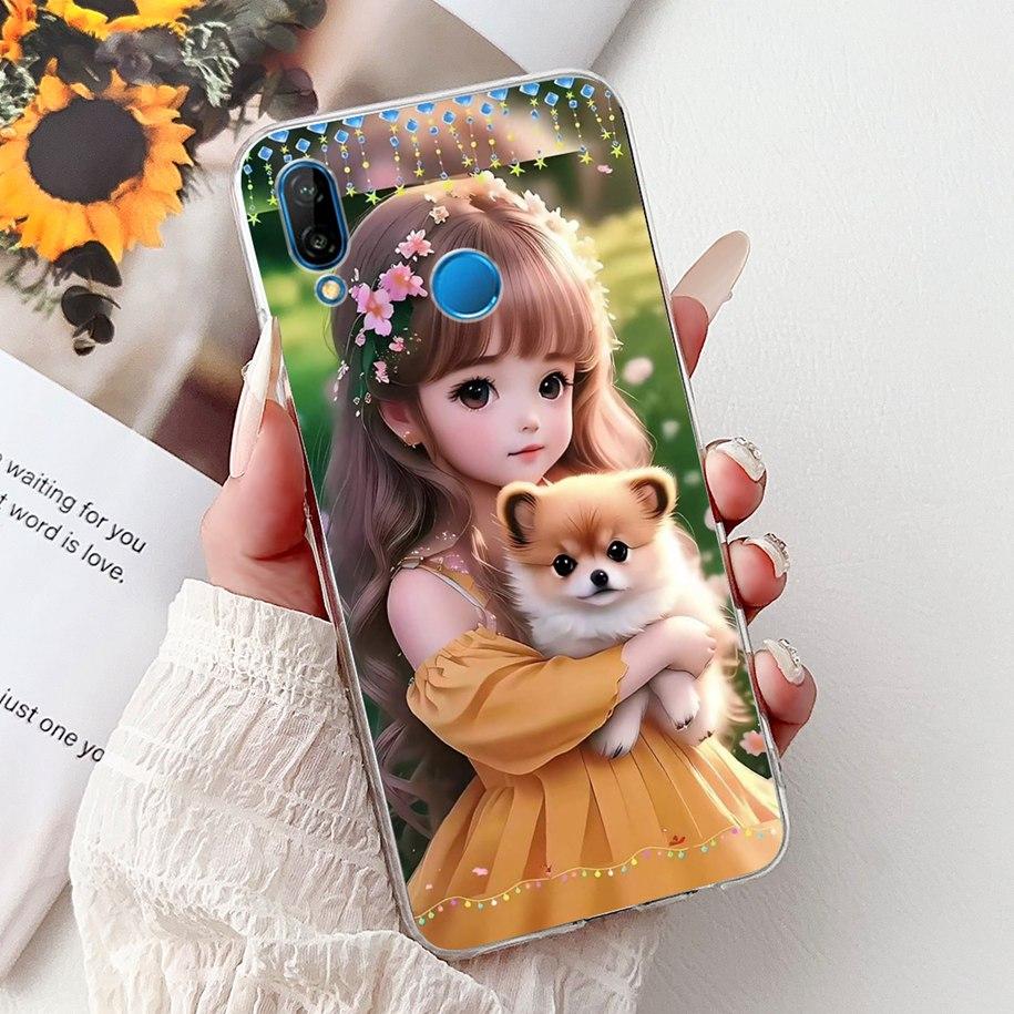 Для чехла Huawei P20 Lite Чехол для телефона ANE-LX1 ANE-LX2 ANE-LX3 Прозрачный Funda Крутой Мультяшный Чехол на Huawei P20Lite Nova 3e Capa