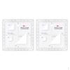 Triangle Scale Protractor Topographic Map Graphic Training Aid 2x