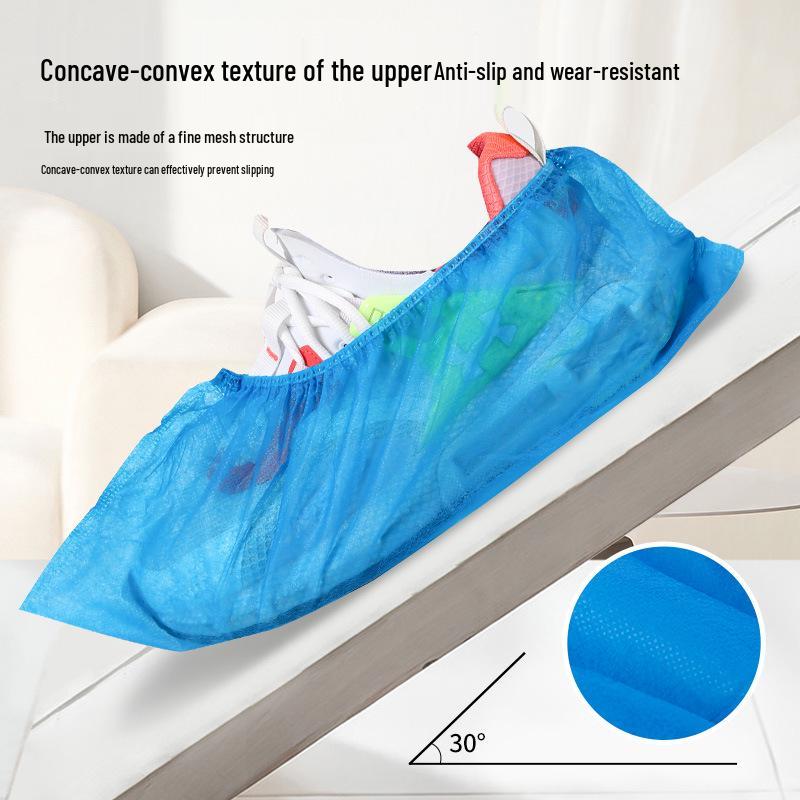 XL Утолщенные Нескользящие Нетканые Одноразовые Бахилы для Использования в Помещениях - Пыленепроницаемые Бахилы для Взрослых