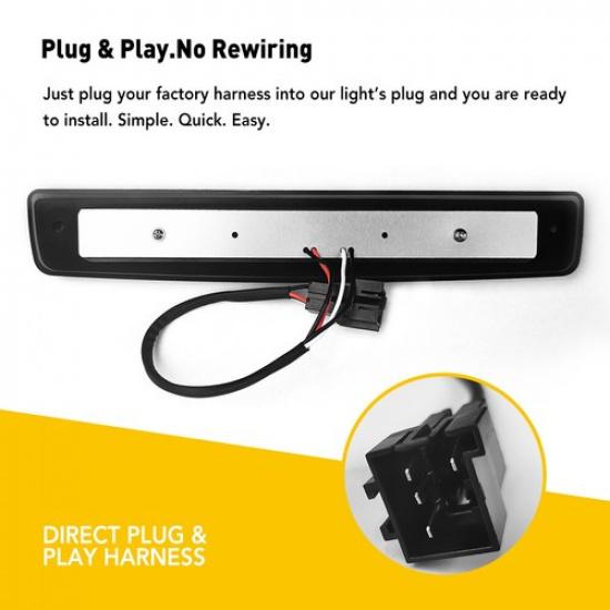 For 1994-01 Dodge Ram 1500 2500 3500 LED 3RD Third Tail Brake Cargo Lamp Light A