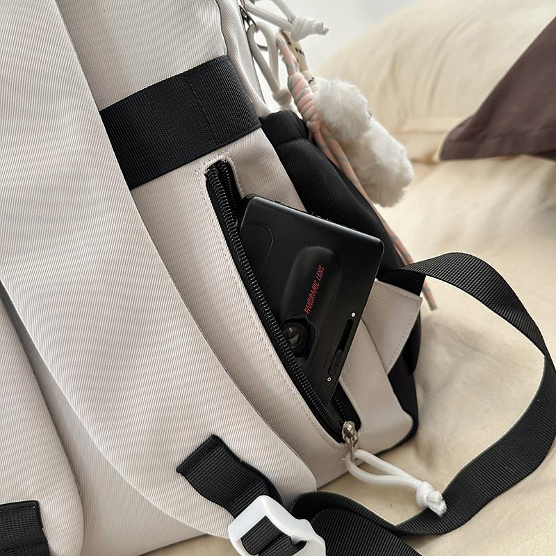 Рюкзак большой вместимости, студенческий школьный рюкзак с цветовым контрастом