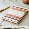 Тетрадь для учебы в кожаном переплете формата А5, рабочая тетрадь, книга для записи деловых встреч, утолщенный ежедневник, тетрадь для выписок, 100 листов, 200 страниц