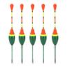 5pcs Fishing Floats Bobbers High Sensitivity Plastic Spring Oval Stick Slip Floats Fishing Tackle