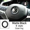 Car Steering Wheel Emblem Sticker Interior Accessories For Volkswagen GTI Polo Golf Passat Scirocco Beetle Tiguan Magotan