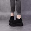 Высококачественная женская обувь с молнией сзади, женские сапоги, модные, с круглым носком, современные сапоги, женская горячая распродажа, однотонные ботильоны на платформе