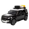 Масштабная модель 1/24 Land Rover Defender для бездорожья, металлическая, со звуком и светом, изысканное настольное украшение, Рождественский/День рождения Подарок