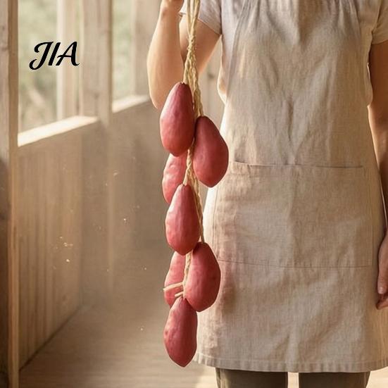 Simulation Foam Vegetable Props Artificial Hanging Vegetables String, Pendants, Farmhouse Kitchen Wall Decorative Garlands for Home Decor, Realistic