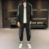Весенне-осенний модный мужской спортивный комплект для отдыха, модная дышащая рабочая одежда, куртка, пальто, брюки