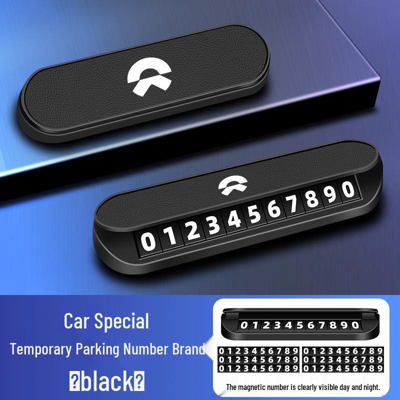Временная парковочная карта Nio для моделей ES6, ES8, EC6, ET5, TE, T5: Передвижная табличка с номером автомобиля и телефоном