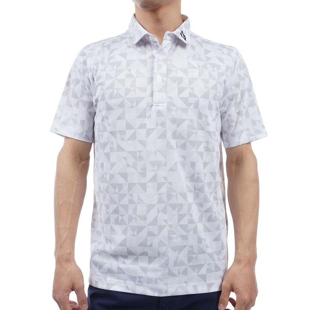 BRIDGESTONE Мужская футболка для гольфа с коротким рукавом Golf AGM06A, белая