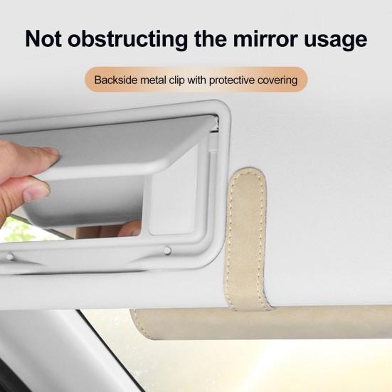 Car Storage Box with Strong Magnetic Closure for Sunglasses And Glasses Soft Velvet Lining