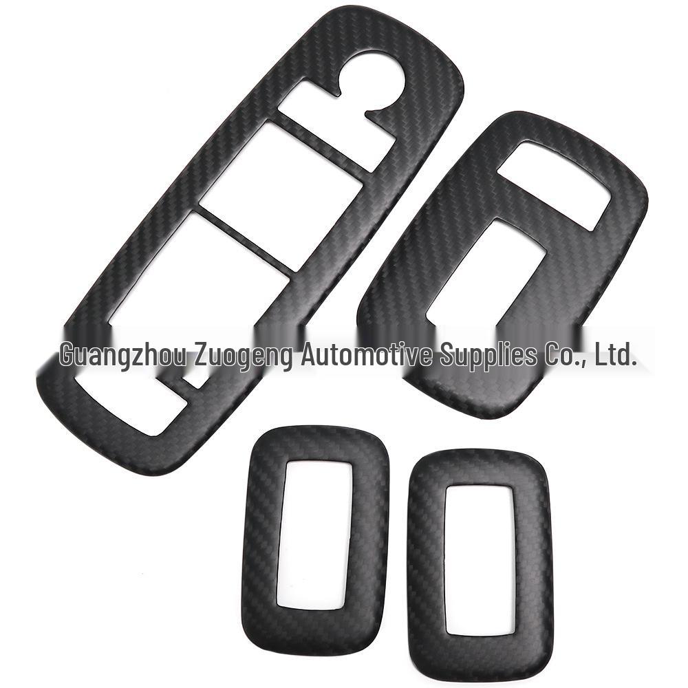 Dodge RAM TRX Carbon Fiber Window Button Frame Trim