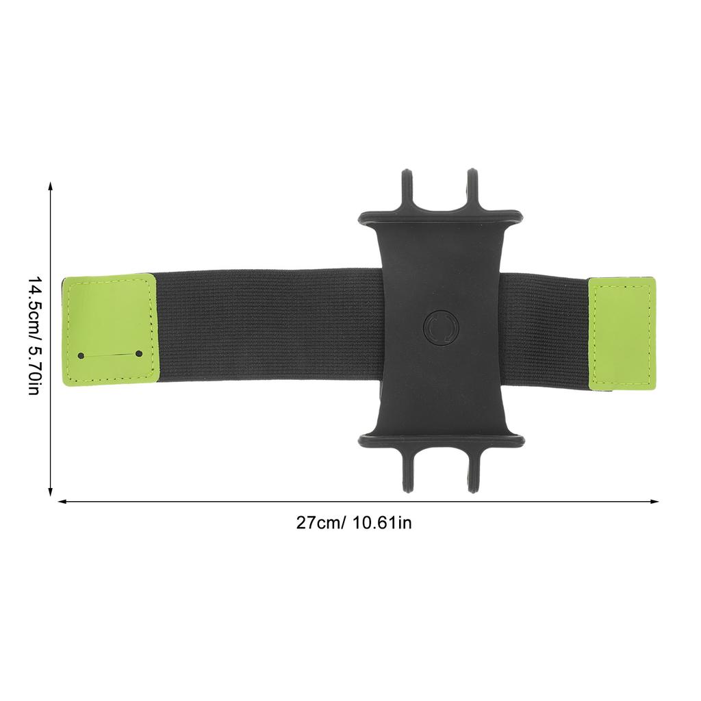 Rotatable Large Phone Arm Belt Silicone Sports Armband Outdoor Fitness Running Arm Bag Phone Holder Case 180 Degree Swivel 6