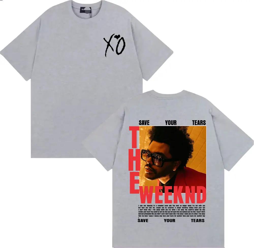 The Weeknd After Hours Til Dawn Европа 2026 Футболка Мужская Женская Мода Хип-Хоп Уличные Футболки Летние Топы Хлопковые Футболки