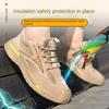Износостойкая изолирующая защитная обувь дышащая и удобная, противоударная и противопрокольная рабочая обувь