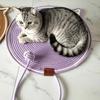 Cat Scratching Pad Large Size 35cm Natural Cotton Rope Cat Scratching Mat Dual Scratching Pads for Indoor Cats Sturdy Clean Cat Bed with Toy Ball