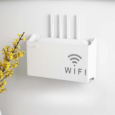Настенный беспроводной ящик для хранения WiFi с выемкой, полые стеллажи для хранения маршрутизаторов, телевизионные приставки для гостиной, бытовые принадлежности