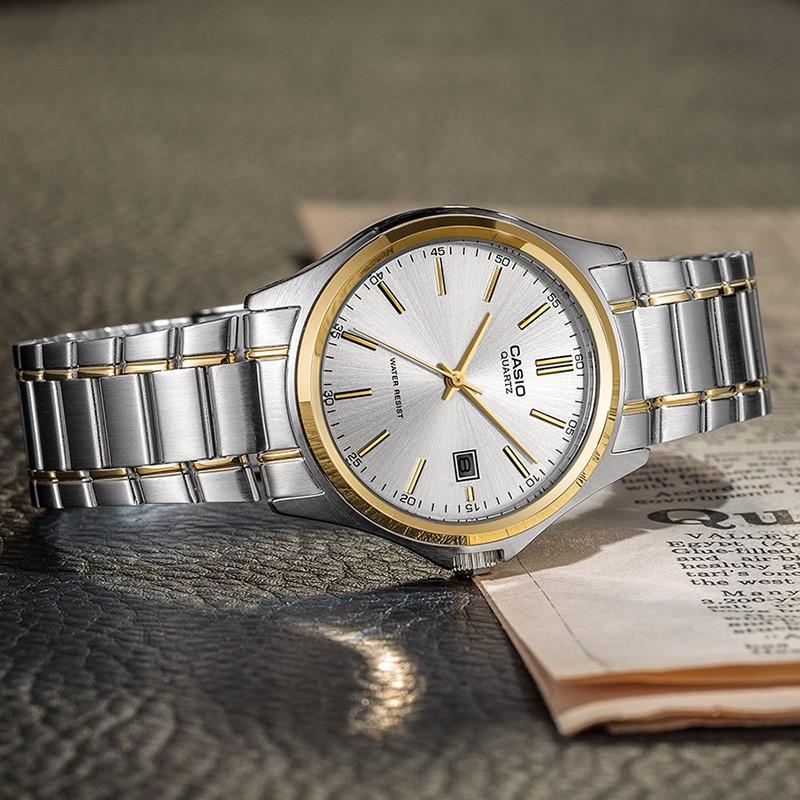 Casio Серия часов-LTP кварцевый механизм, ремешок из нержавеющей стали, японские и корейские часы, одинаковый стиль для мужчин и женщин, MTP-1183G-7ALTP-1183G-7A