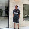 High Street Oversize Couple T-Shirt American Streetwear Print YYZP RHUDE Short Sleeve Tee Teens