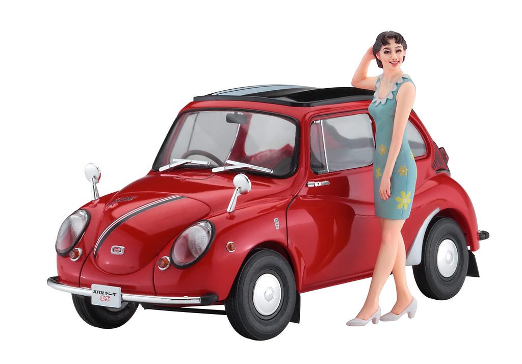 Hasegawa Subaru 360 Young SS Girls Фигурка Пластиковая модель SP491 1/24 с 60-ми