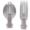 Portable Folding Titanium Spork Fork Outdoor Camping Cutlery Travel Tableware(Fork   Spoon)