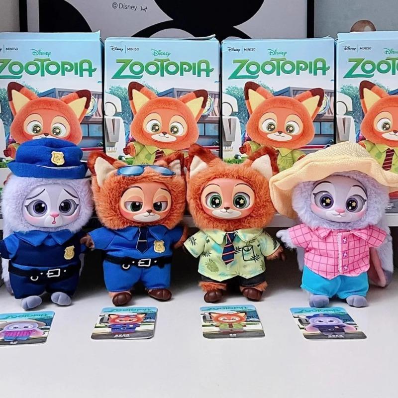 Новые брелоки Disney Zootopia Nick and Judy из модной коллекции, игрушки, подарки, случайная загадочная коробка.