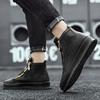 2025 Fashion High Top Leather Casual Sneaker Men Black Platform Sneakers Designer Superstar Shoes Men Hip Hop Streetwear Shoes
