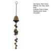 Halloween Witch Bell Wind Chime Hanging Metal Bell Farmhouse Rustic Vintage Outdoor Garden Patio Hanging Wind Bell Decoration Ornament