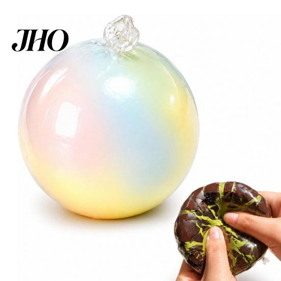 Stress Relief Toy Wax Cracking Ball Squeeze Toy, Crispy Chocolate Safe Slow Rising Fidget with Crackable Texture, Party Favors Adults Relaxation