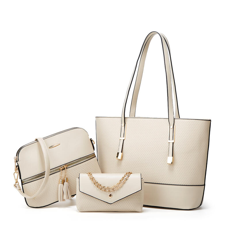 Fashion Large Capacity Tote Bags for Women New Casual PU Leather Shoulder Bags Simple Chain Handheld Handbags with Purses