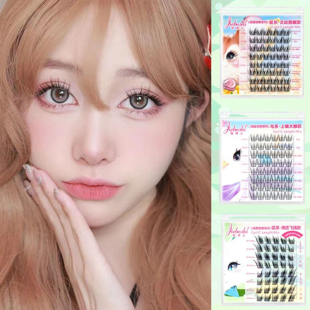 8 Rows Self-adhesive Lash Clusters Extension False Eyelash Clusters Grafting Lashes