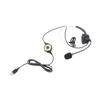 131 One Ear Headset, USB Headphones, Head Mounted Computer Headphones for Call Center Headsets in Right and Left Ear with Volume Control in Cable