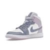 Женские кроссовки Air Jordan 1 Mid Indigo Haze Doll Фиолетовый Белый BQ6472-510
