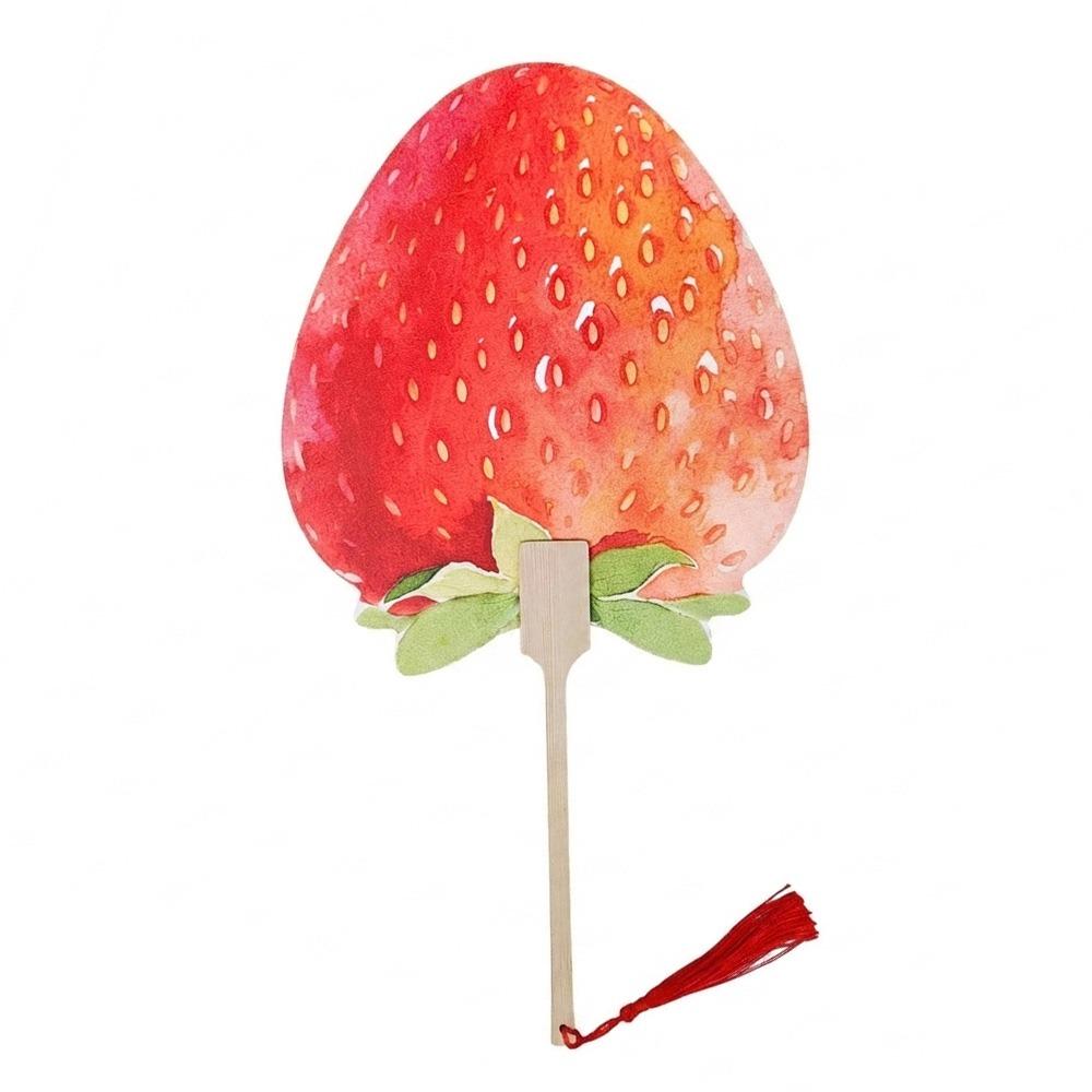Cartoon Fruit Fruit Fan Multicolor Circular Fan Creative Handheld Fan Summer Season