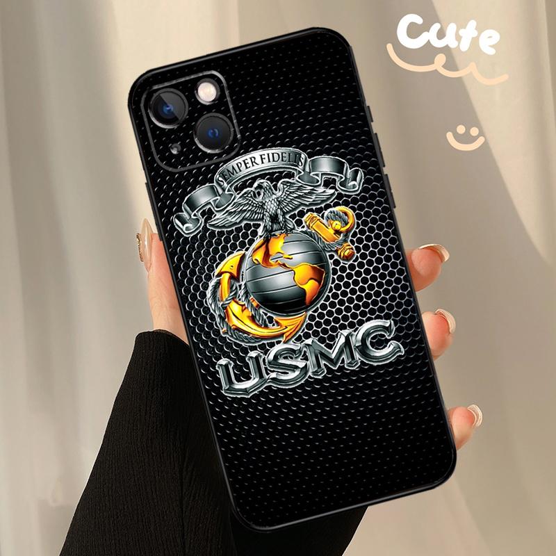 Veteran Marine Corps Phone Case For iPhone SE 2022 XR X XS Max 7 8 Plus 12 13 Mini 11 12 13 14 15 Pro Max Cover