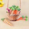 Handmade Artificial Carrot Toy High Quality Fabric Carrot Decorations  Easter Party