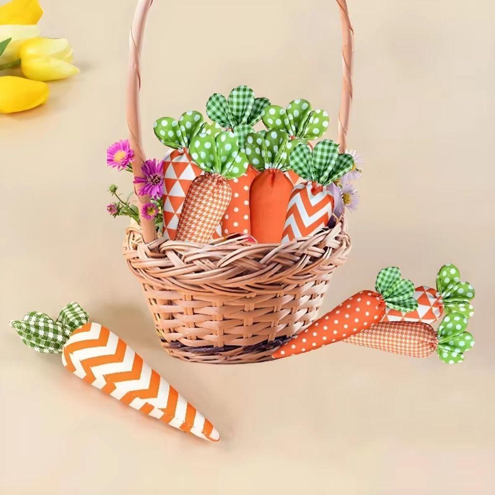 Handmade Artificial Carrot Toy High Quality Fabric Carrot Decorations Easter Party