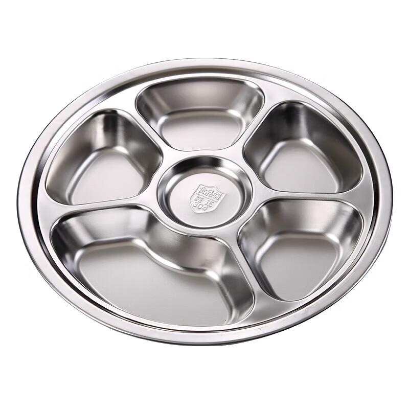Stainless Steel Divided Lunch Tray for Kids - 10 Pack
