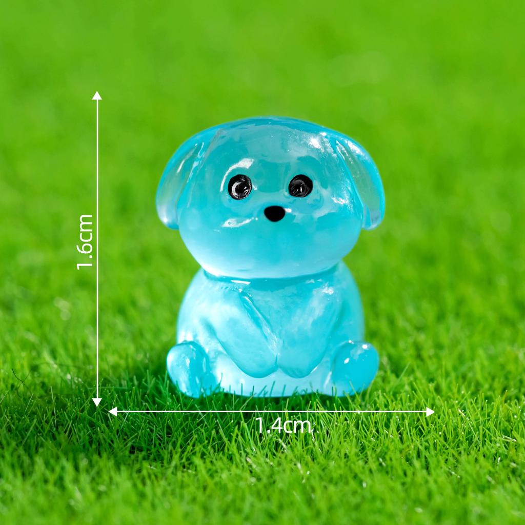 Micro-landscape Cute Glow-in-the-dark Dog Duckling Animal Decoration Diy Phone Case Refrigerator Sticker Accessories Desktop Decoration