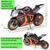 1/10 Scale Welly KTM 1190 RC8 R Alloy Motorcycle Model Diecasts Metal Toy Vehicles Motorcycle Model High Simulation Collection Childrens Gifts