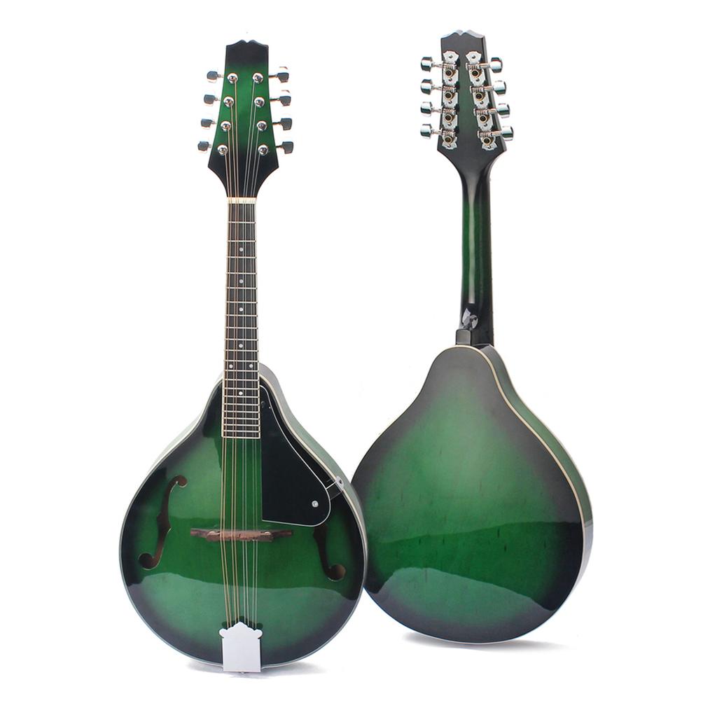 Мандолина А-стиля, 8-струнная, корпус из липы, гриф из инженерного дерева, регулируемый струнный инструмент для начинающих с