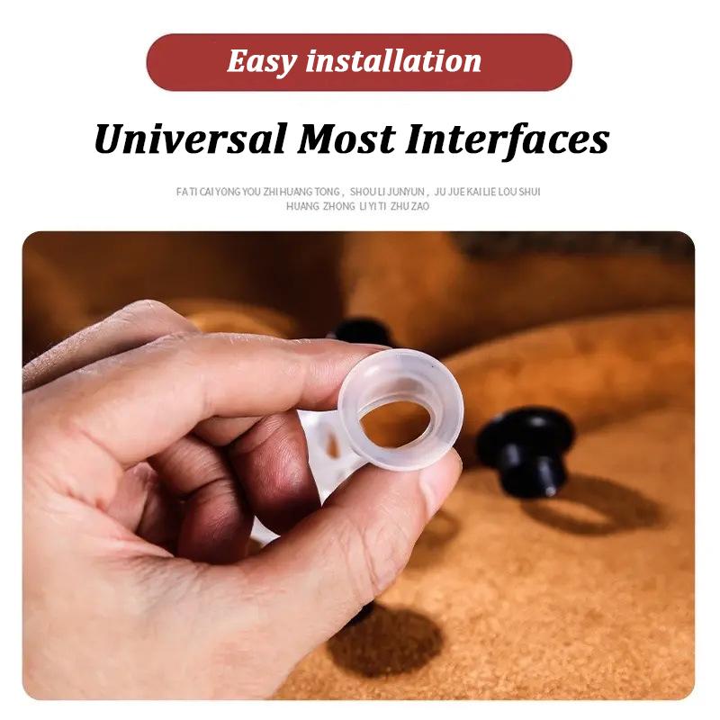 400Pcs Silicone Faucet Leak-proof Sealing Gasket Pipe Triangle Valve Washer Tap Hose Prevent Dripping Leakage Plug Teflon Ta