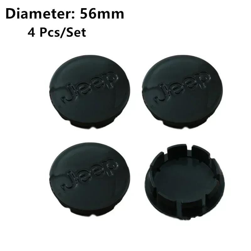 56/64mm Car Wheel Center Hubcaps Cover Badge for Jeep Tj Compass Grand Commander Cherokee Renegade Liberty Patriot Accessories