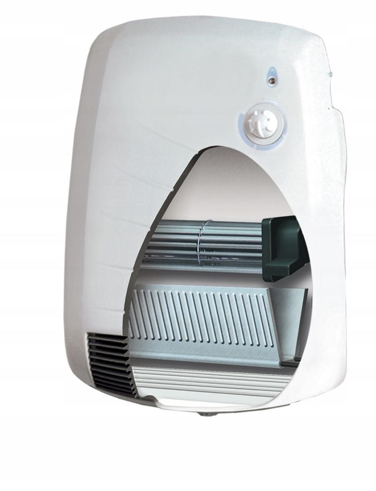 Aurora 2000 W electric bathroom heater, fan heater, white